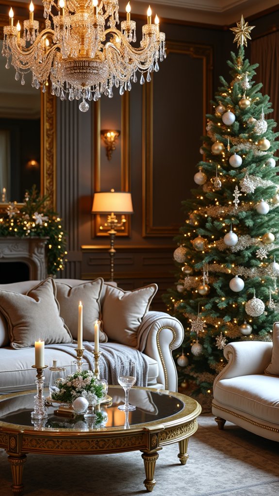 glamorous crystal decor accents