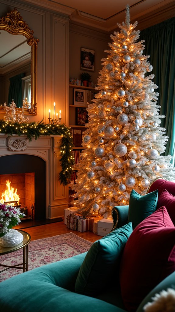 glamorous metallic christmas accents