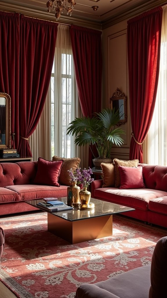 glamorous velvet drapes elevate elegance