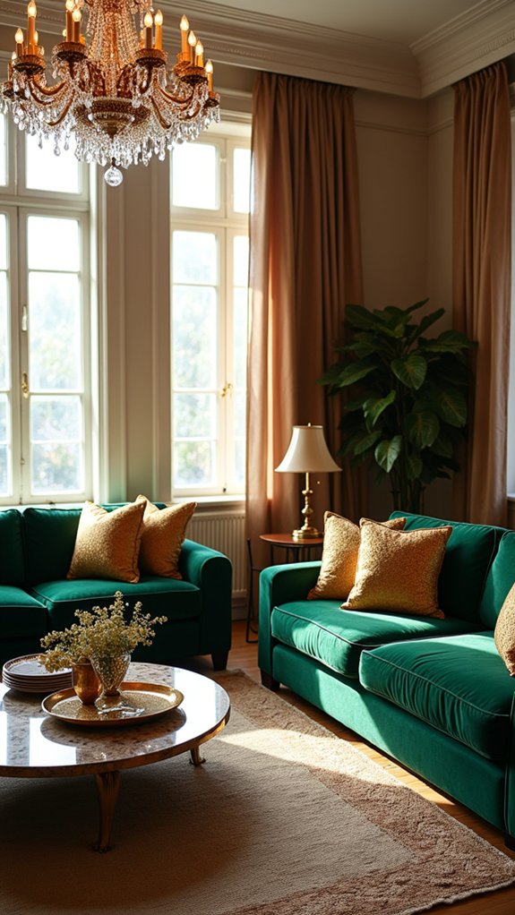 glamorous velvet sofa luxury