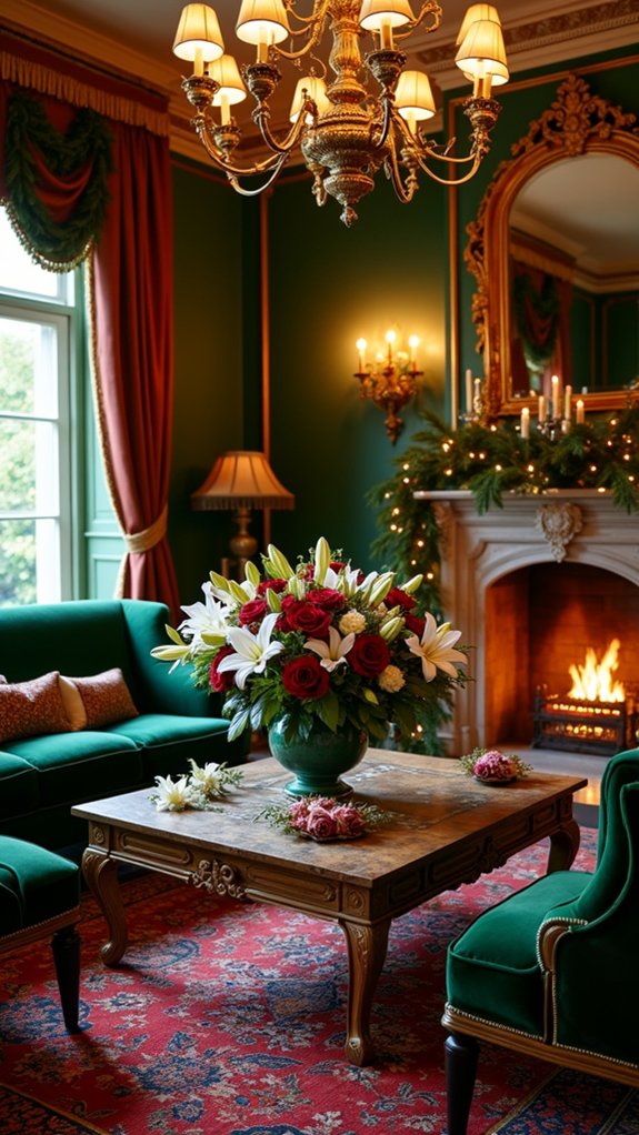 holiday floral decor ideas