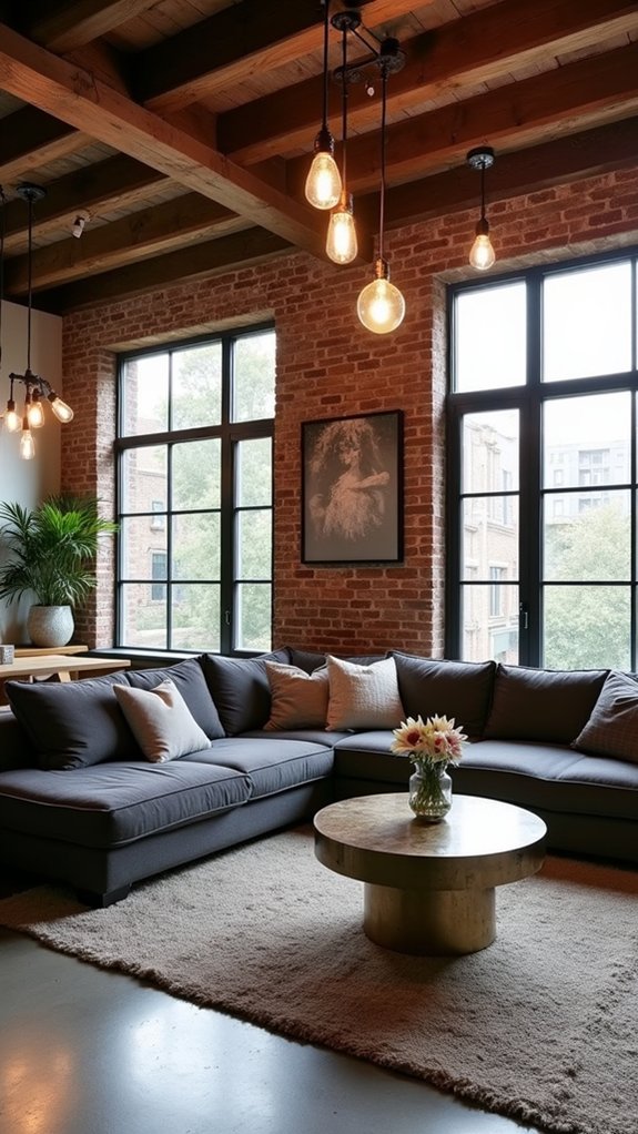 industrial chic living room