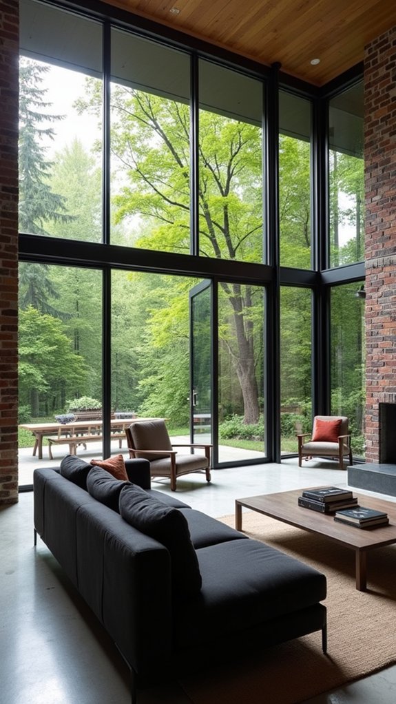 industrial elegance with glass