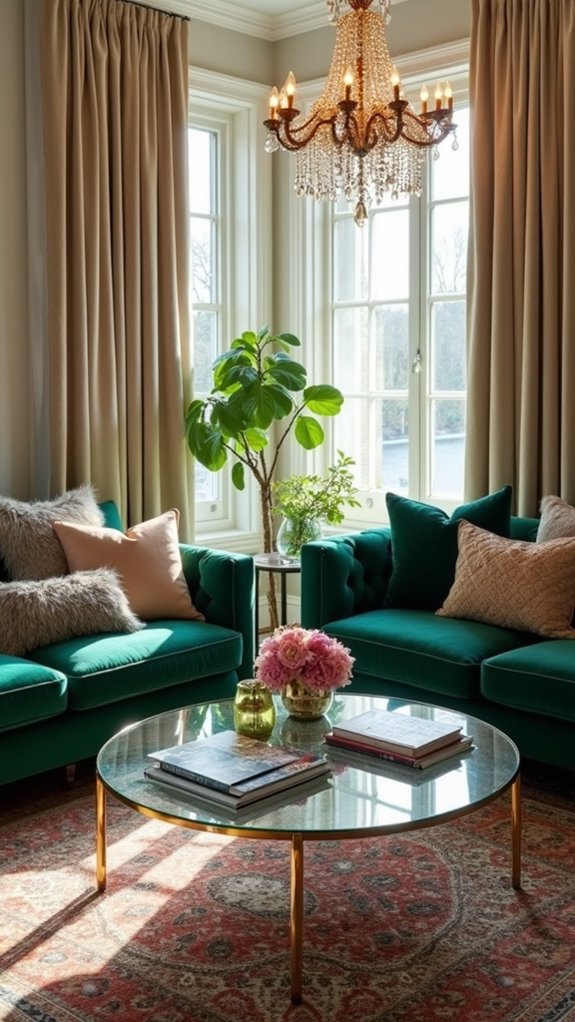 inviting textured colorful pillows