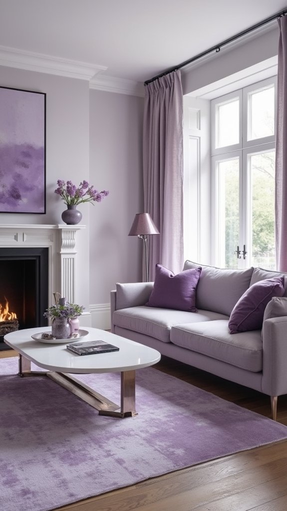 lavender and gray serenity