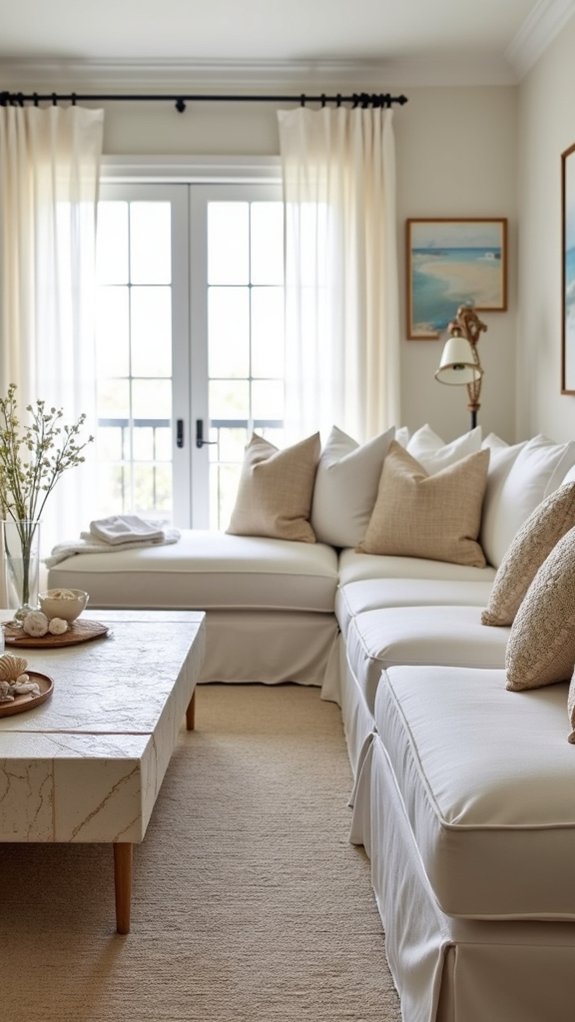 layered rugs create warmth