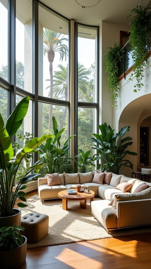 lush indoor plant oasis