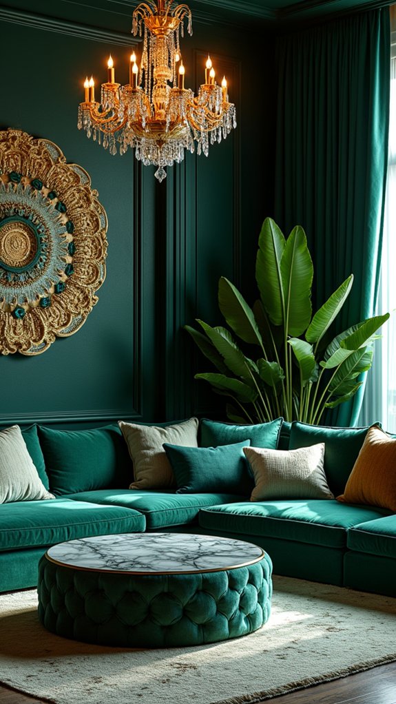luxurious deep jewel tones