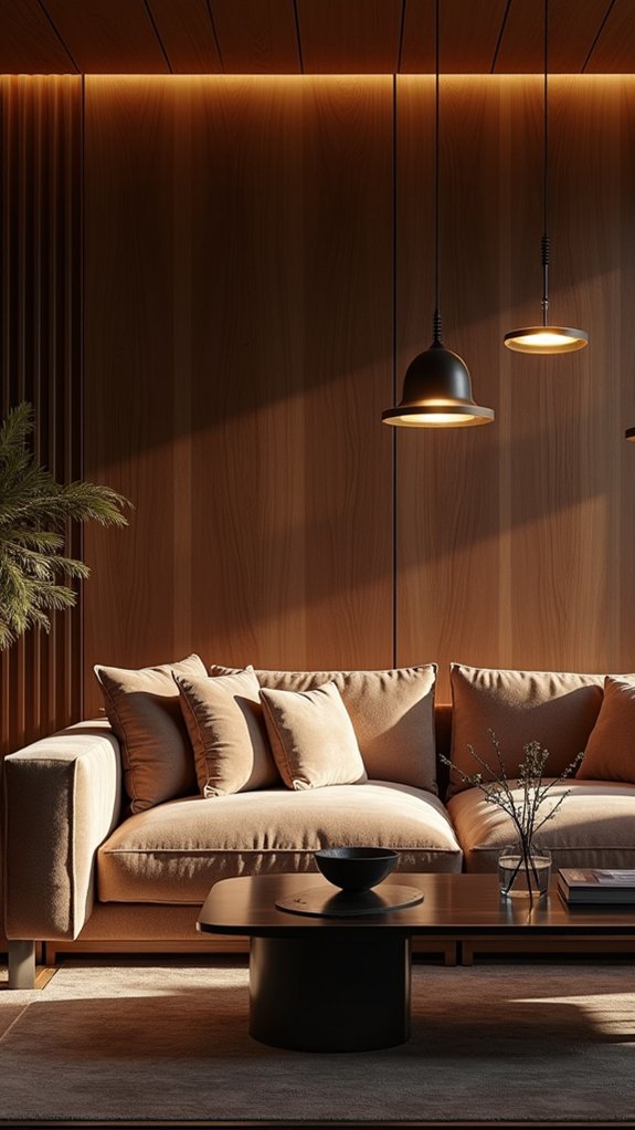 luxurious dramatic lighting accents