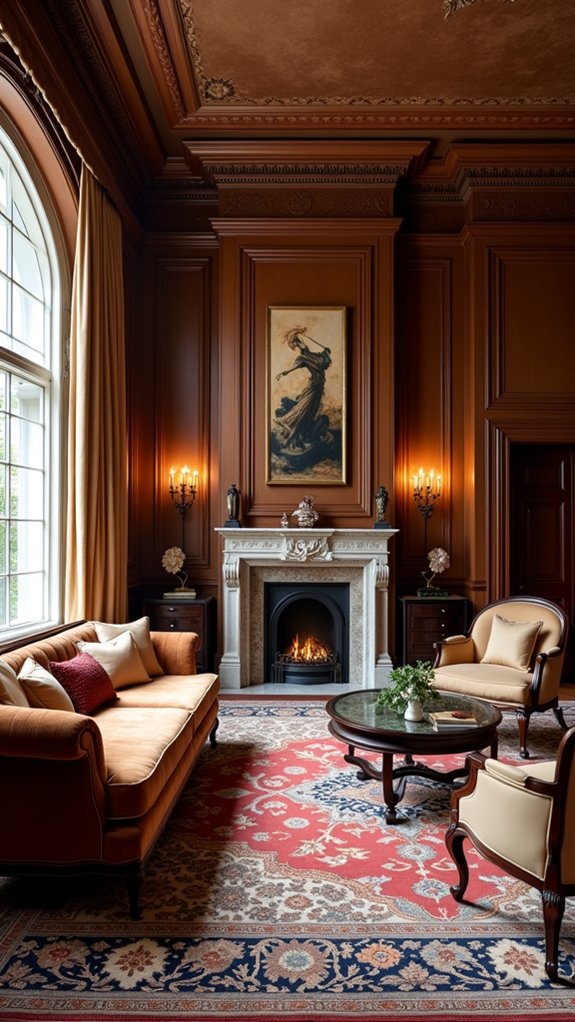 luxurious living room textures