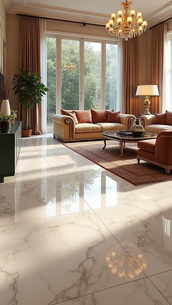 luxurious marble tile elegance