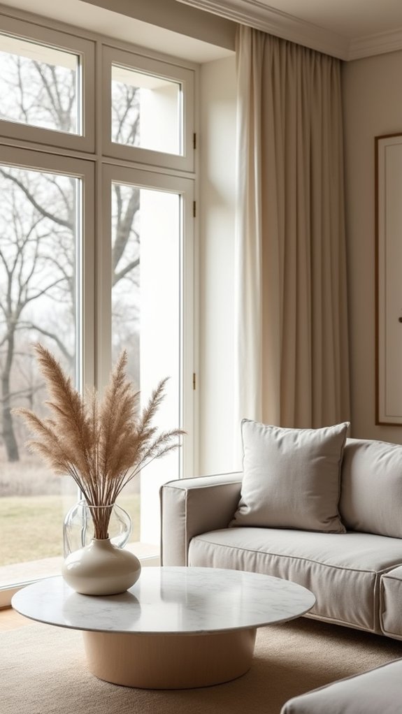 luxurious neutral tone living room