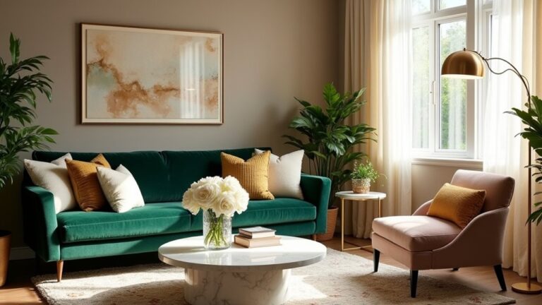 luxurious plush velvet accents
