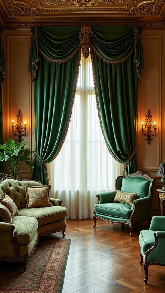 luxurious silk curtain transformation