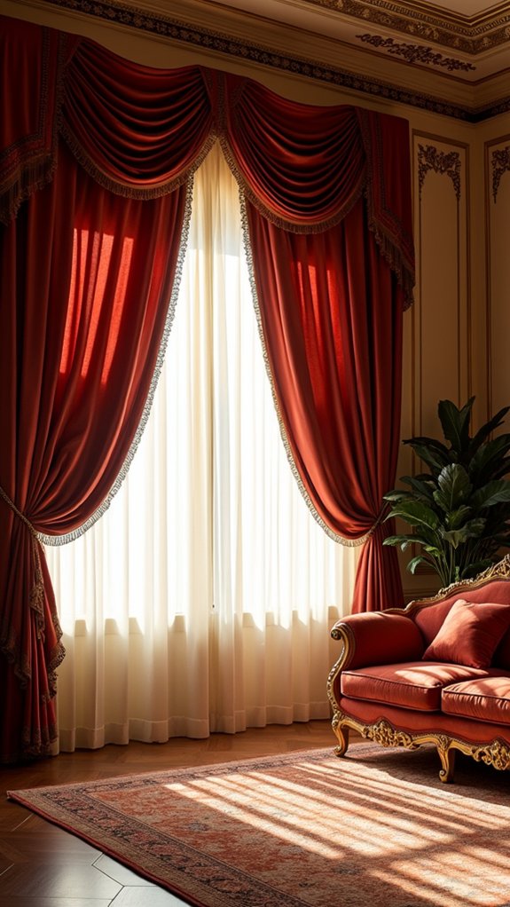 luxurious silk drapes elegance