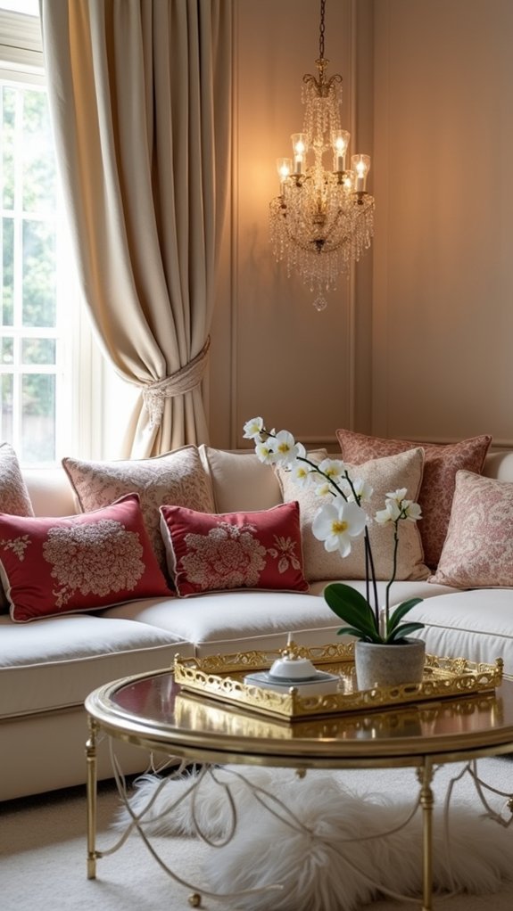 luxurious textured throw pillows