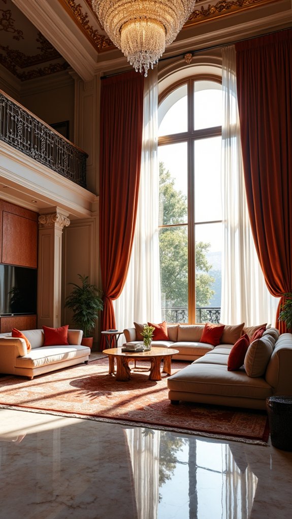 luxurious textures and finishes