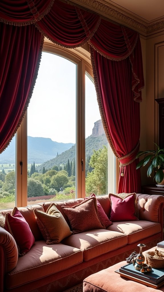 luxurious velvet drapery transformation