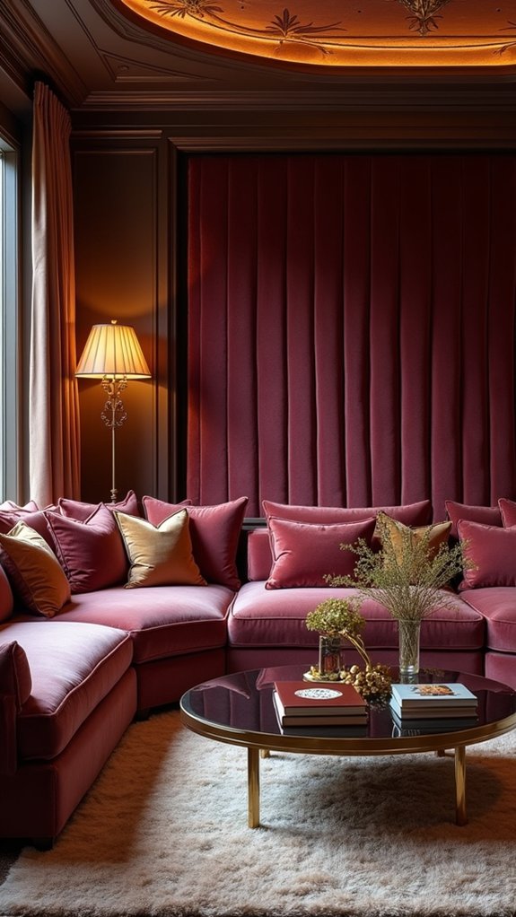 luxurious velvet headboard elegance