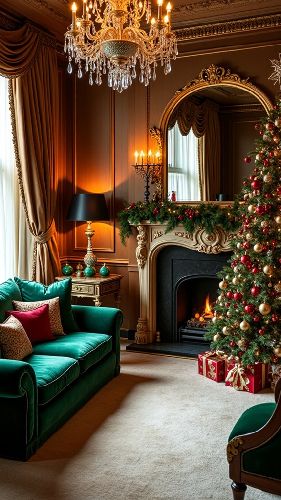 luxurious velvet holiday decor