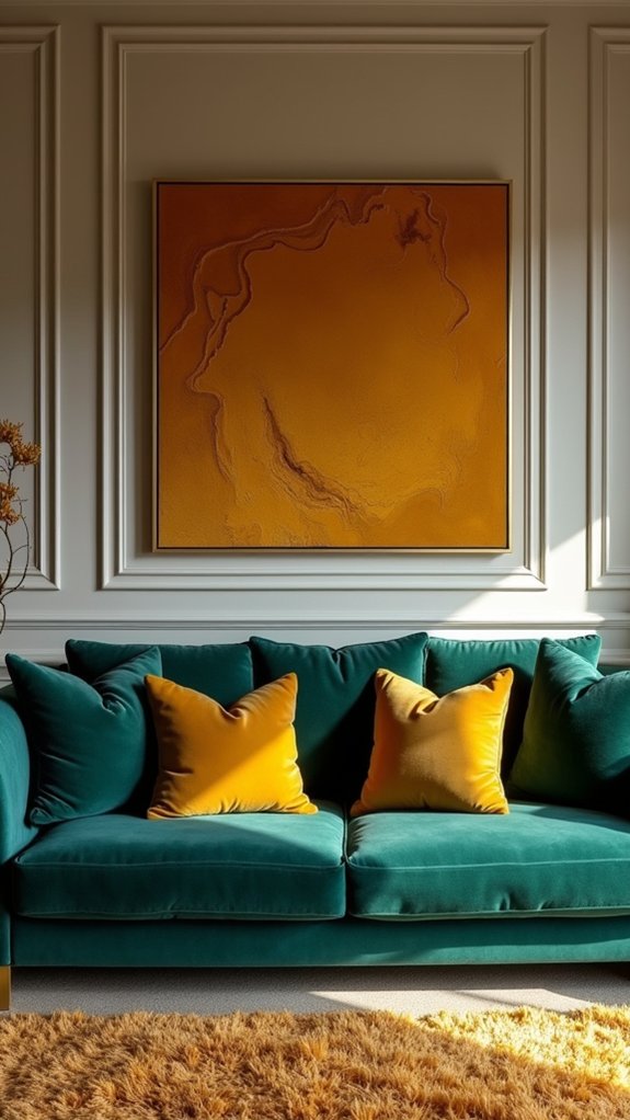 luxurious velvet wall art