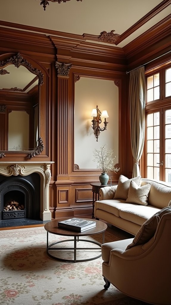luxurious wainscoting paneling styles
