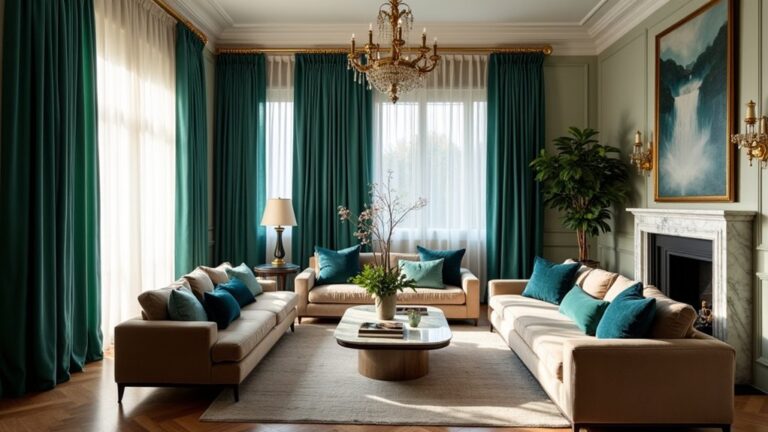 luxury living room drapery ideas