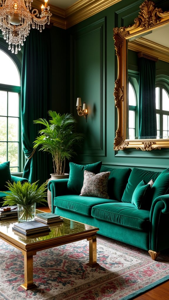 metallic accents enhance elegance