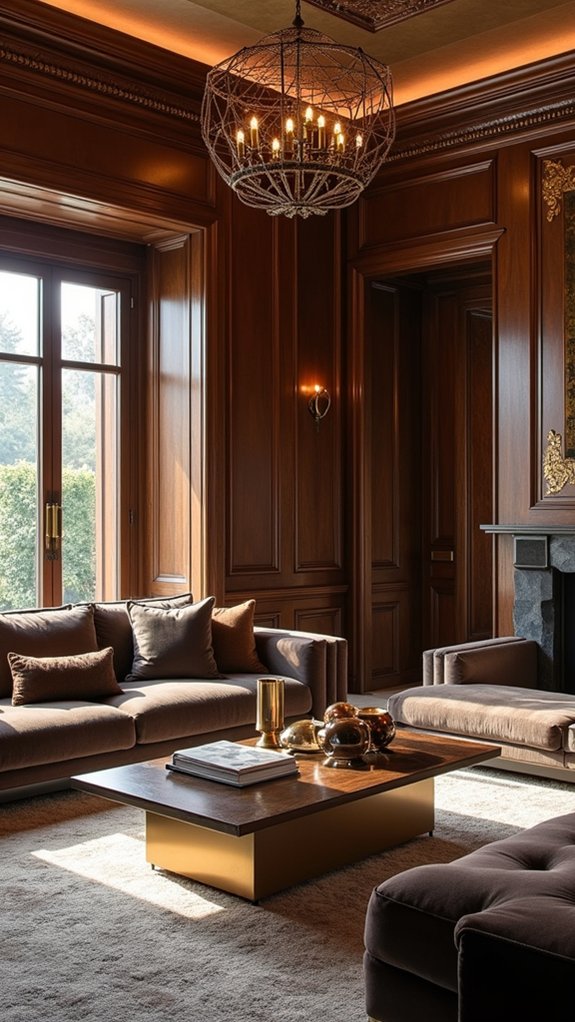 metallic finishes enhance elegance
