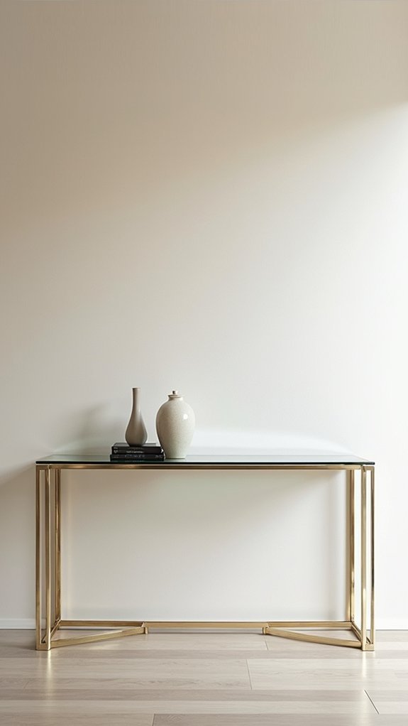 modern elegant console table