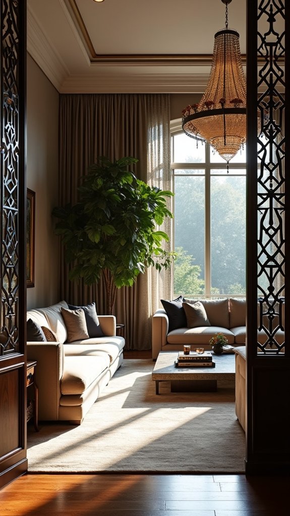 modern stylish metal grilles