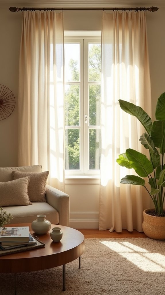 natural linen sheers ambiance