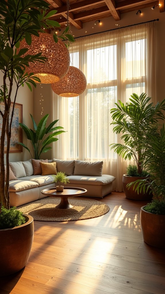 natural materials and warmth