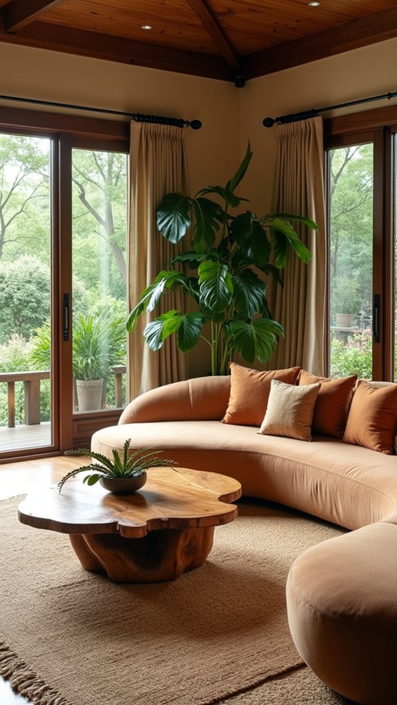 nature inspired living room decor