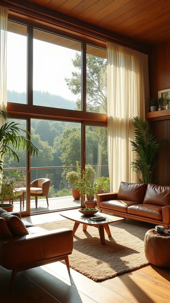 open airy mid century modern