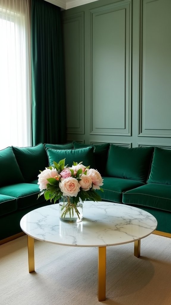 opulent velvet sectional elegance