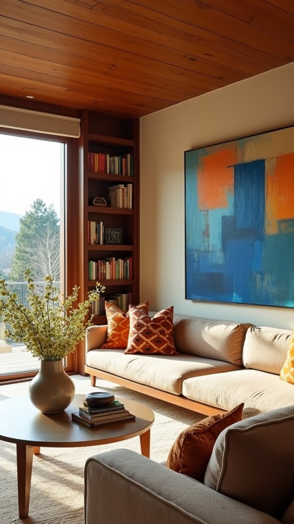 personality through vibrant wall art