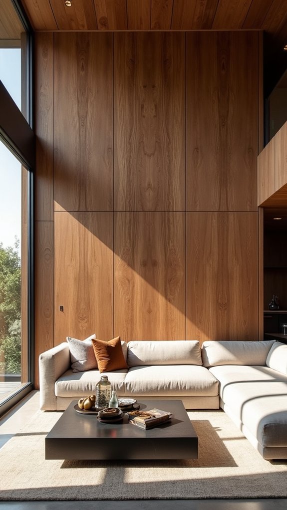 reclaimed wood adds warmth