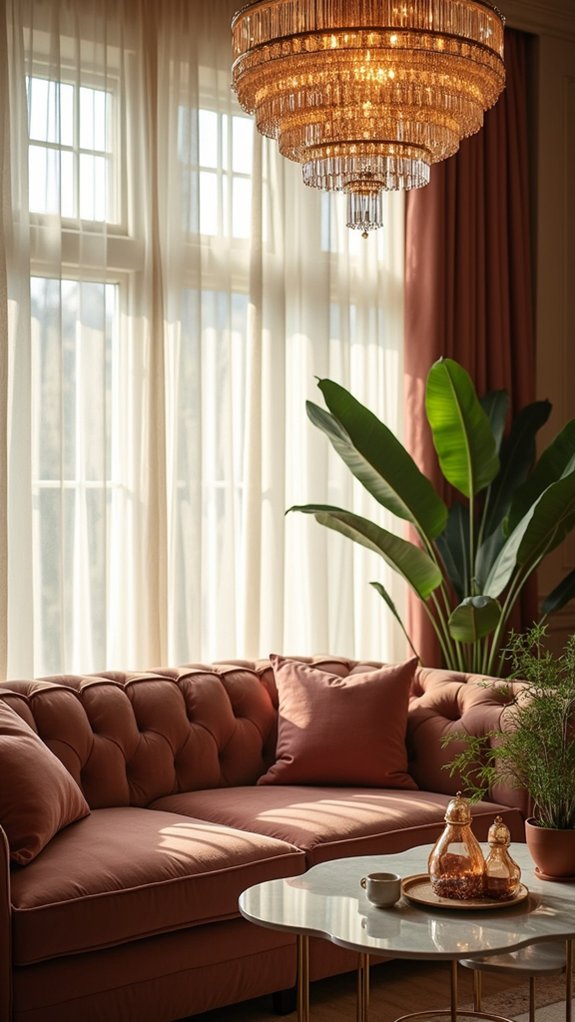 romantic airy window treatment