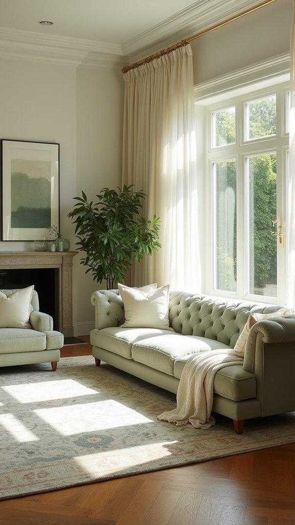 sage green ivory tranquility