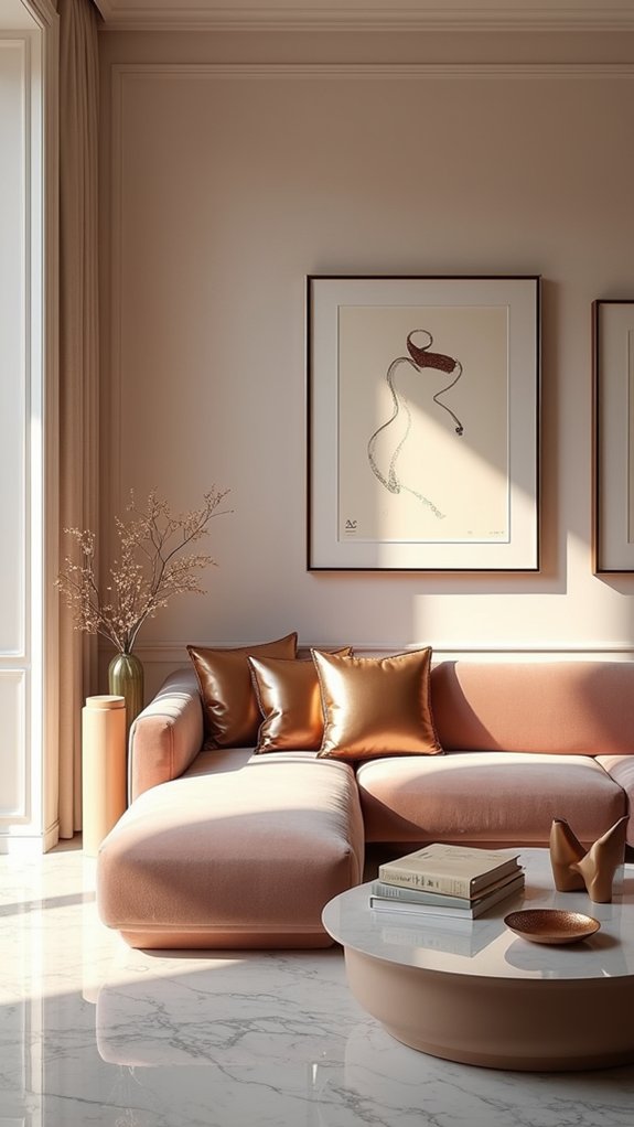 sculptures enhancing stylish decor
