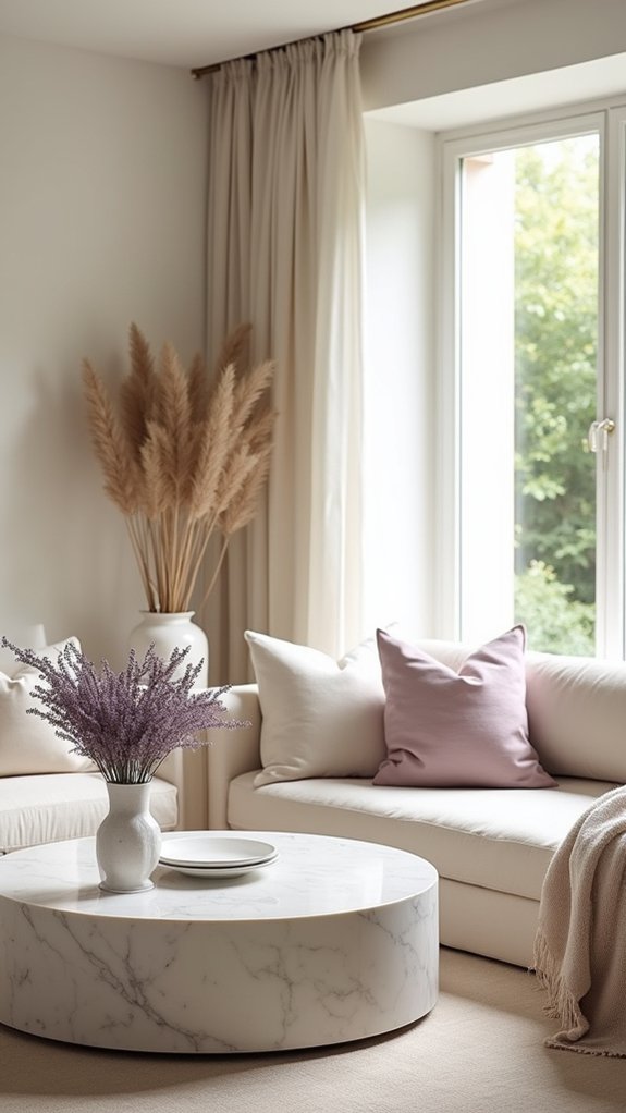 serene color accents enhance ambiance
