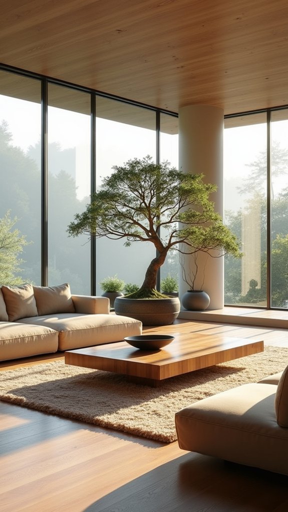 serene natural living space