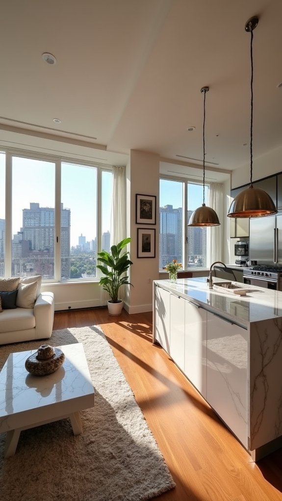 sleek minimalist urban living