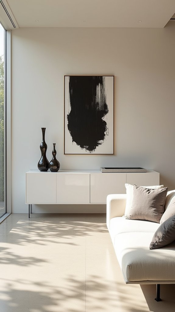 sleek minimalist wall art