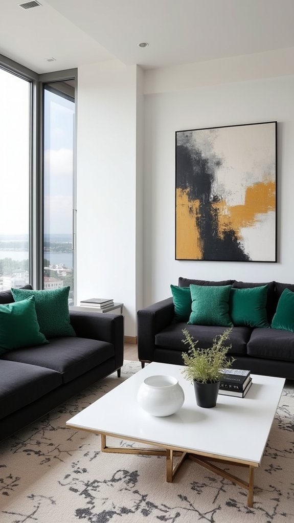 sleek modern contrast elegance
