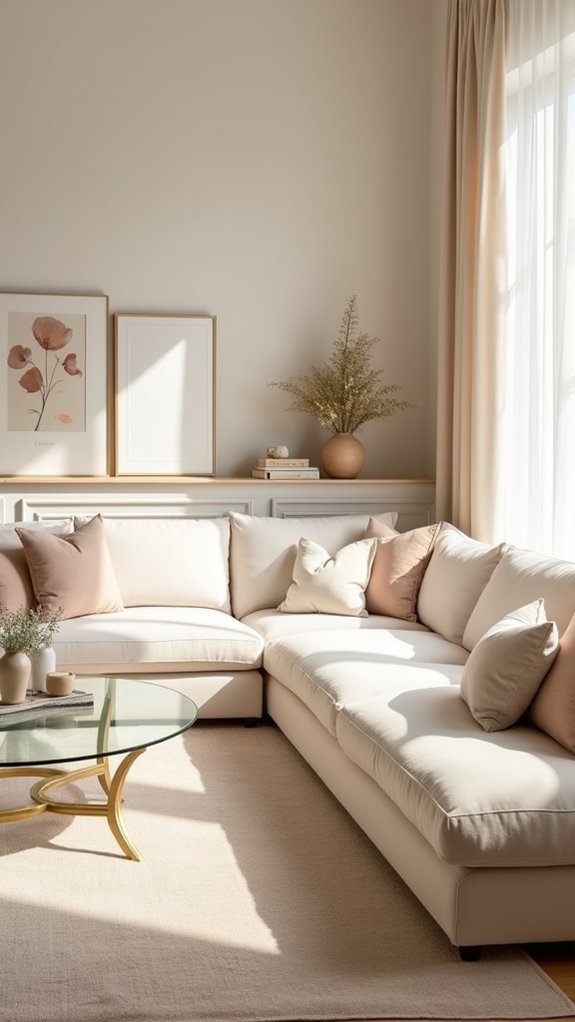 soft hued fabrics brighten spaces