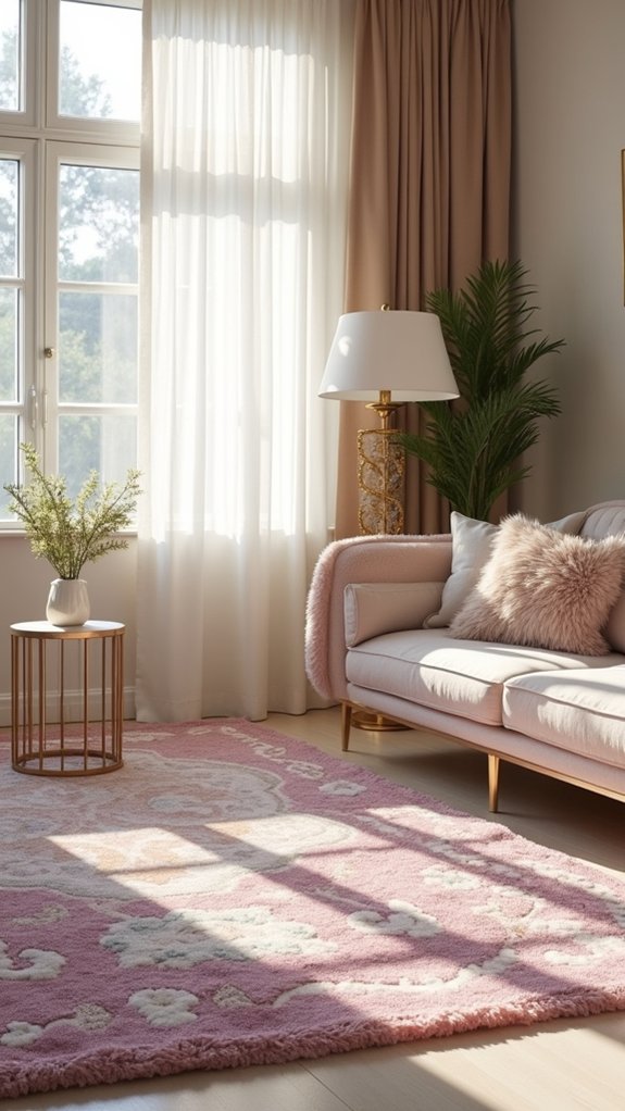 soft pastel rug serenity