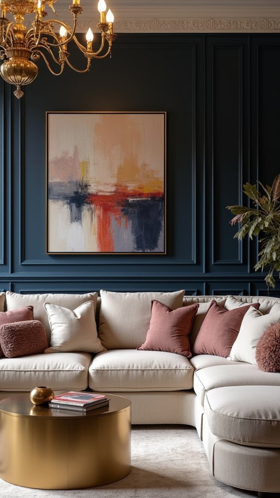 sophisticated navy beige balance