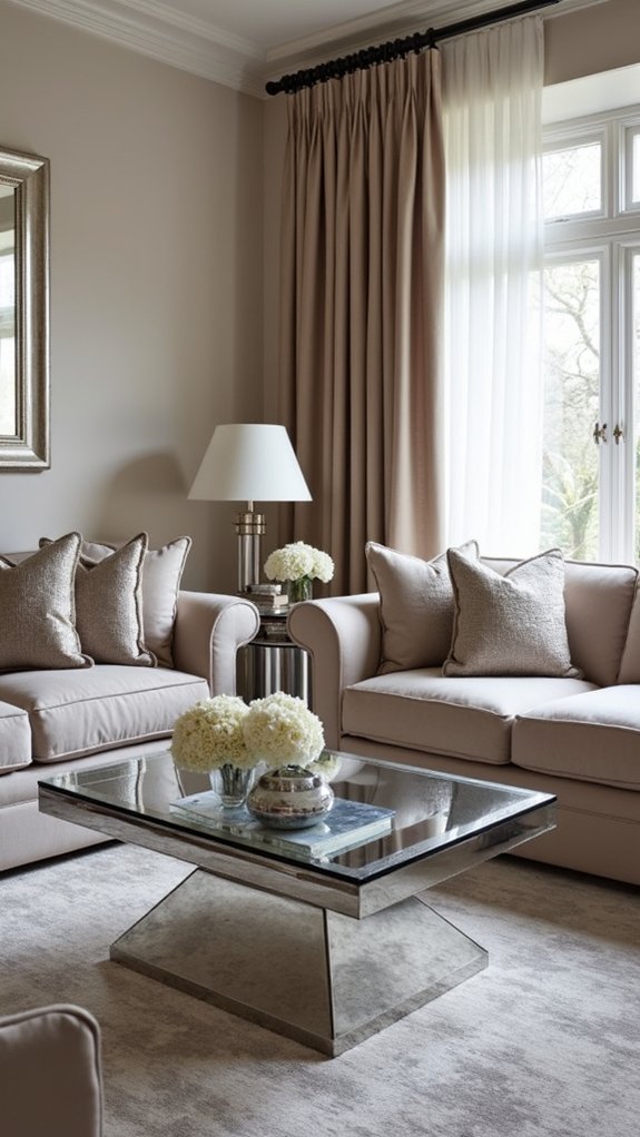 sophisticated taupe and silver